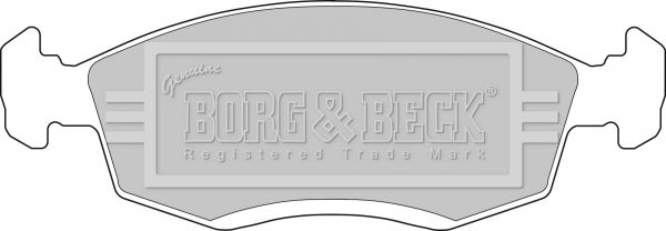 BORG & BECK Комплект тормозных колодок, дисковый тормоз BBP1100